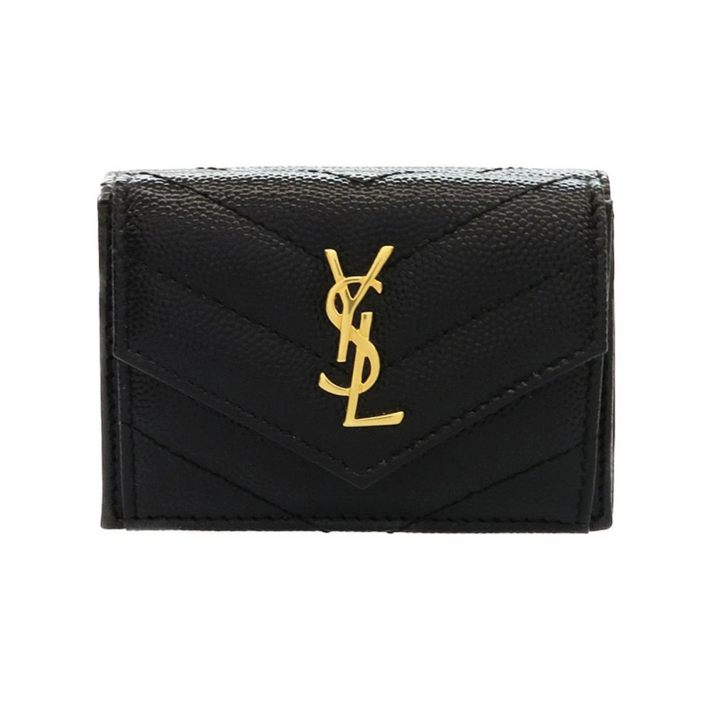 SAINT LAURENT Paris Wallet Monogram Tri fold Short